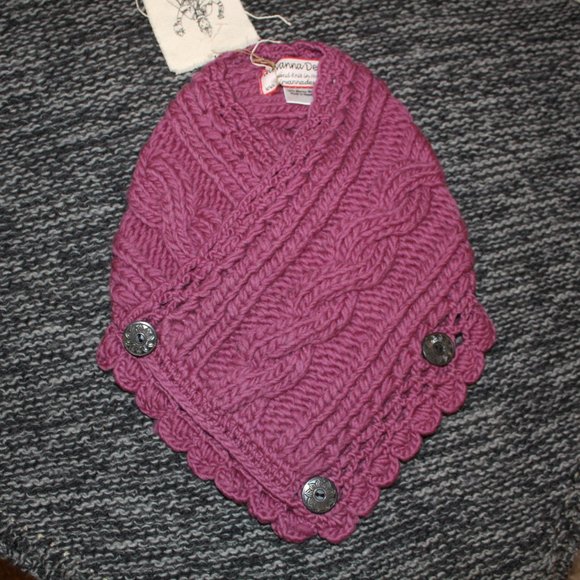 🔥 Plum Merino Rib Knit Spring Neckwarmer - Picture 3 of 5